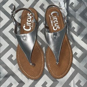 NWT - CIRCUS BY SAM EDELMAN SILVER SANDALS